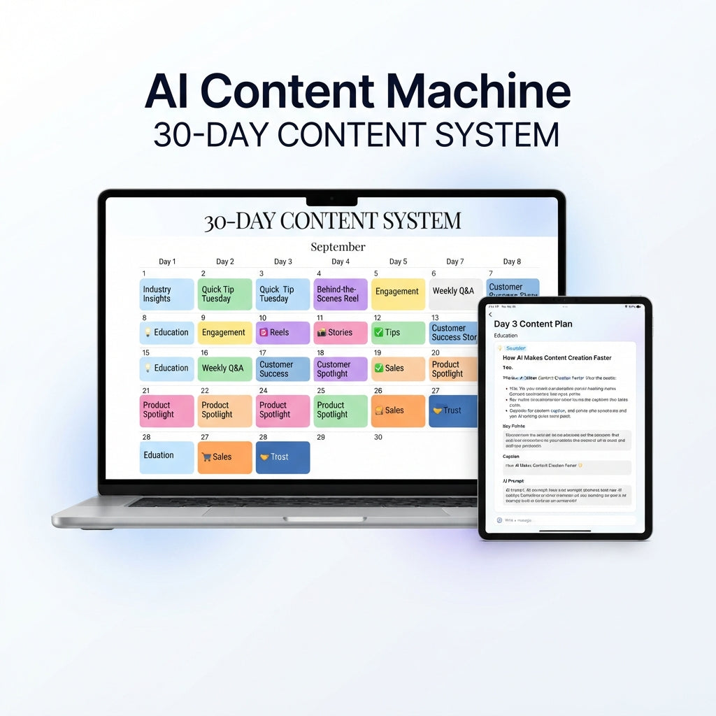 AI Content Machine — 30-Day Content System for Small Businesses