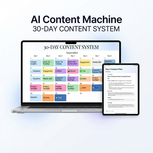 AI Content Machine — 30-Day Content System for Small Businesses
