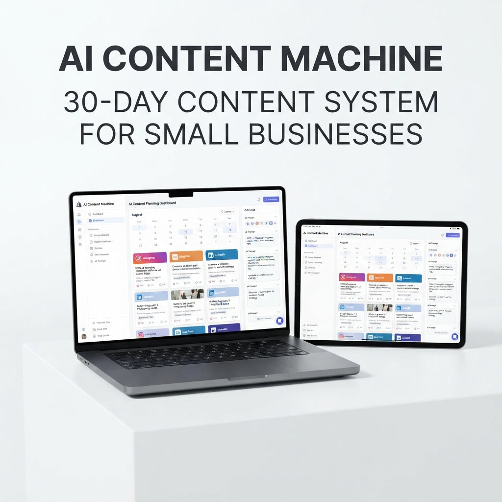 AI Content Machine — 30-Day Content System for Small Businesses